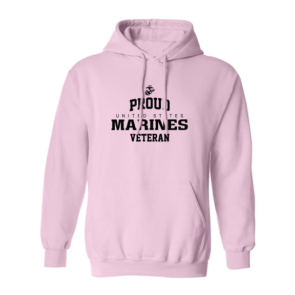 Proud Marines VETERAN Adult Hooded Sweatshirt