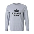 thumbnail image 1 of Proud Marines VETERAN Adult Long Sleeve T-shirt, 1 of 3