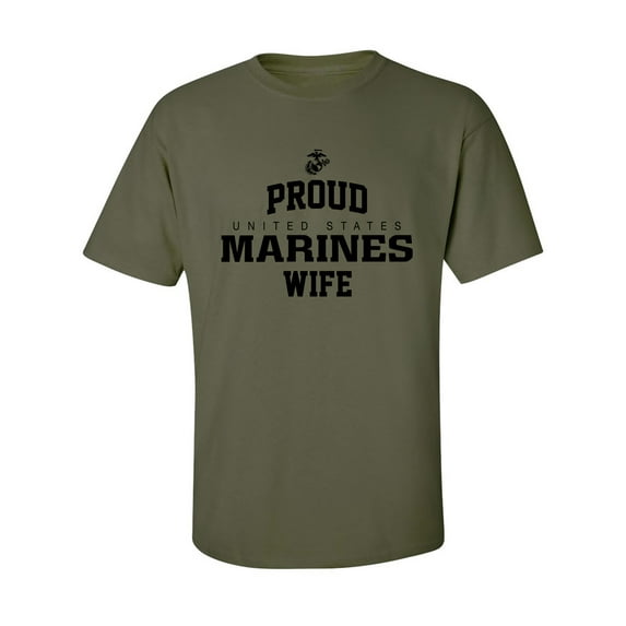 Proud Marines WIFE Adult Short Sleeve T-shirt