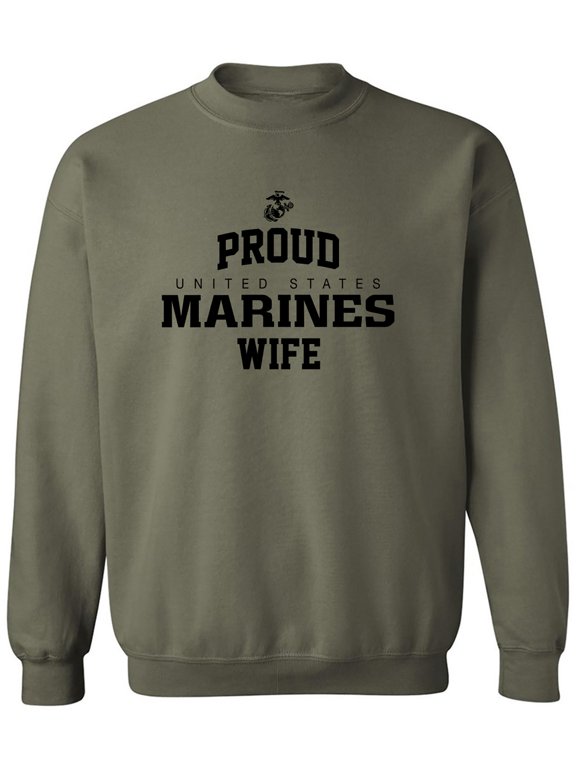 Proud Marines WIFE Crewneck Sweatshirt