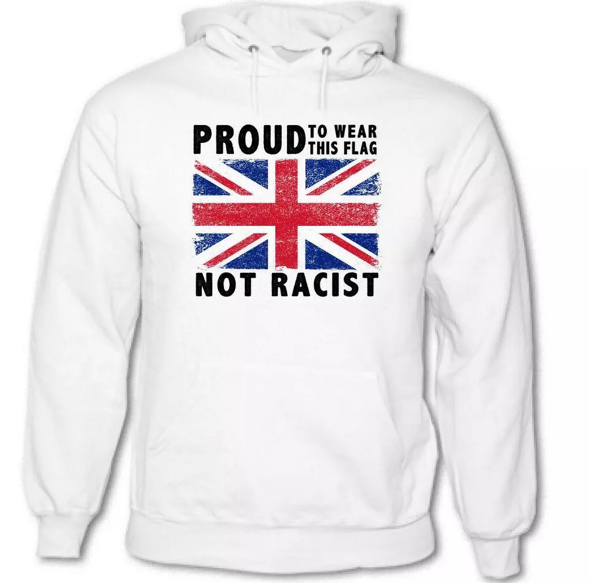 Proud Mens Union Jack Flag Hoodie Immigration Football Rugby St