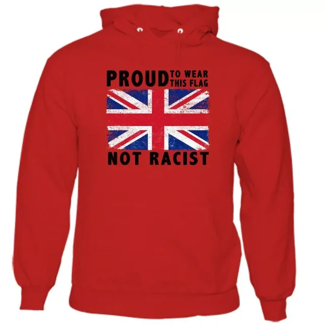 Proud Mens Union Jack Flag Hoodie Immigration Football Rugby St