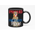 thumbnail image 1 of Proud Military Mom, an Army Mother, Black 11oz Ceramic Mug, 1 of 5