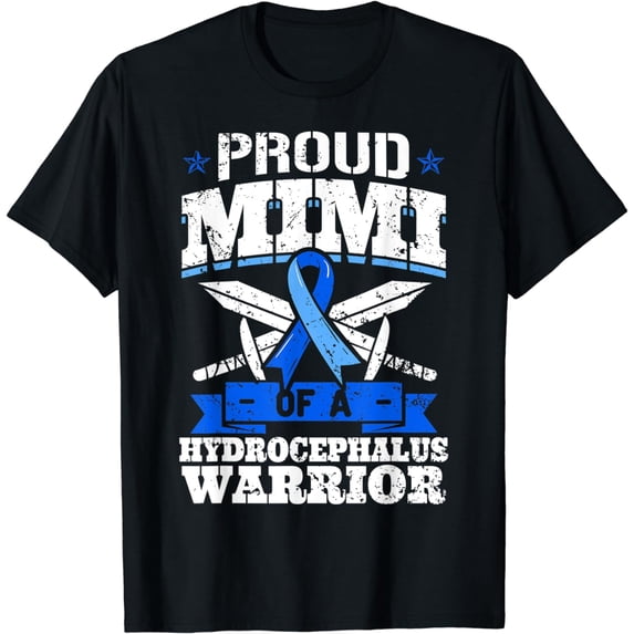 Proud Mimi Of A Hydrocephalus Warrior Awareness Grandma T-Shirt