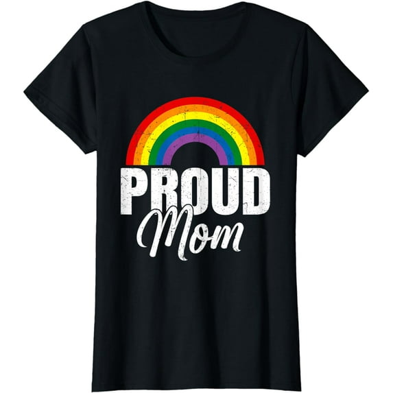 Proud Mom Ally LGBT Lesbian Gay Pride Month LGBTQ T-Shirt