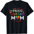 thumbnail image 1 of Proud Mom Autism Awareness Family ing T-Shirt, 1 of 4