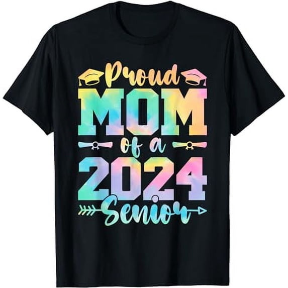 Proud Mom Class Of 2024 Senior Graduate 2024 Senior 24 T-Shirt