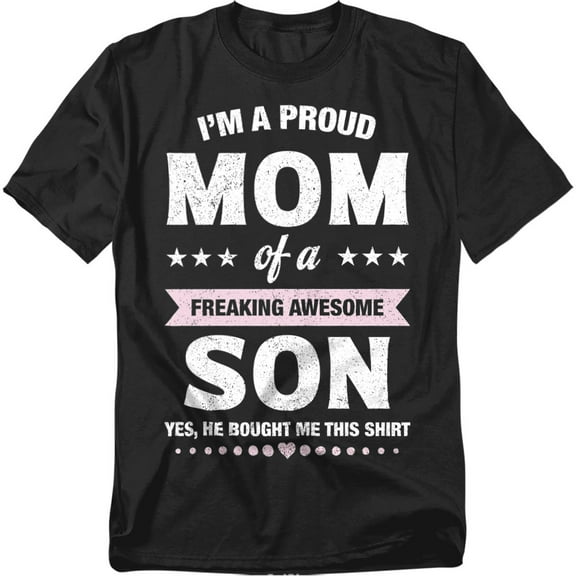 Proud Mom Gift From Son Unisex Graphic Tee For Men & Women