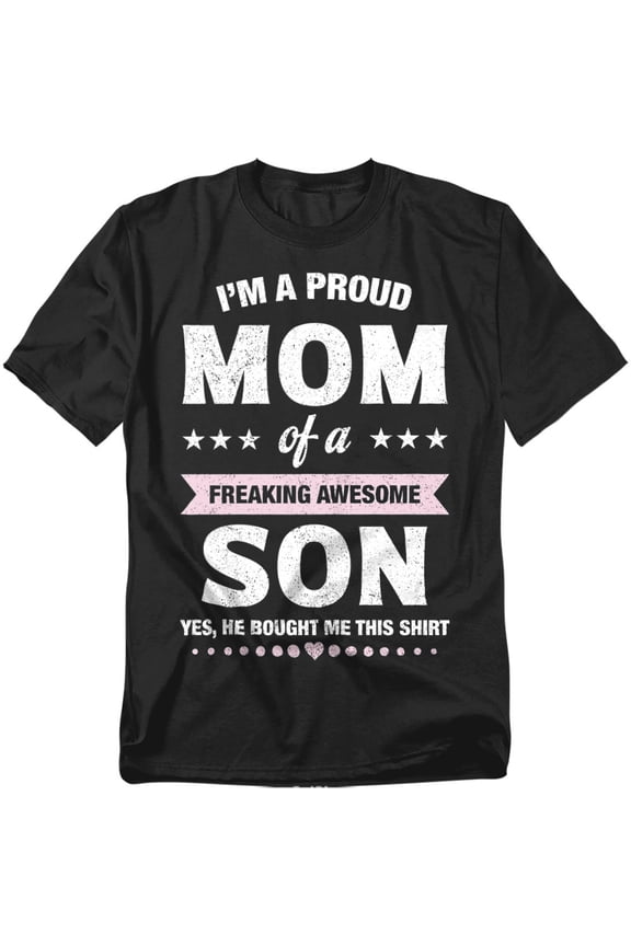 Proud Mom Gift From Son Unisex Graphic Tee For Men & Women