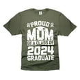 thumbnail image 1 of Proud Mom Of 2024 Graduate Shirt Proud Graduate 2024 Shirts Mom Mother Graduation Shirts (XX-Large Military Green), 1 of 6