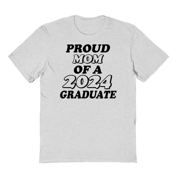 Proud Mom Of A 2024 Graduate ash grey T-Shirt