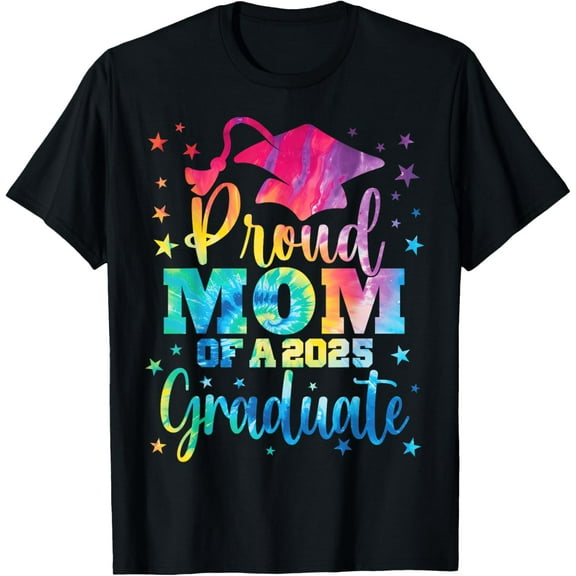 Proud Mom Of A Class of 2025 Graduate Senior Graduation T-Shirt100% cotton