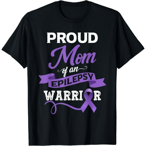 Proud Mom Of An Epilepsy Warrior Epilepsy Awareness Month T-Shirt