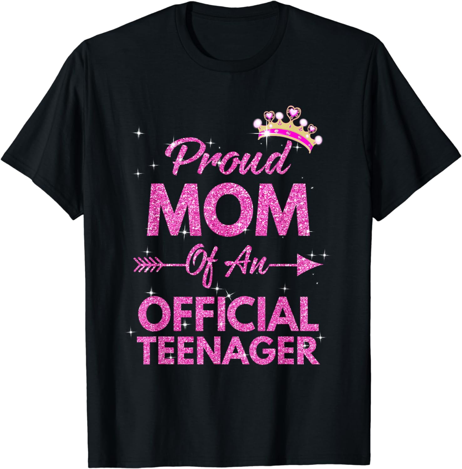 Proud Mom Official Teenager 13th Birthday 13 Year Old Girls T-Shirt