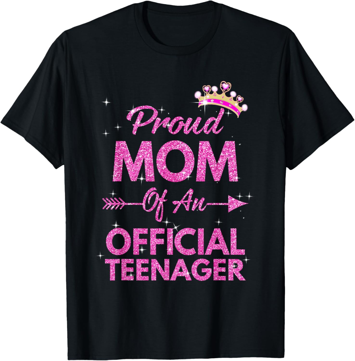 Proud Mom Official Teenager 13th Birthday 13 Year Old Girls T-Shirt