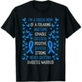 thumbnail image 1 of Proud Mom of Diabetes Warrior Awareness Movement Ribbon T-Shirt100% cotton, 1 of 7