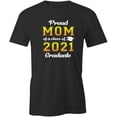 thumbnail image 1 of Proud Mom of a 2021 Graduate T-Shirt | Senior Class Black Tee Gift, 1 of 5
