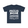 Proud Mom of an Awesome Criminal Lawyer Unisex Tshirt S3XL Mother's