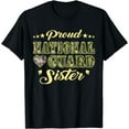 thumbnail image 1 of Proud National Guard Sister Dog Tags Heart Military Sibling T-Shirt, 1 of 4