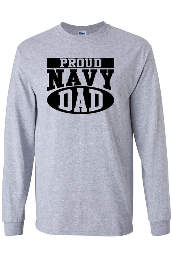 Proud Navy Dad Long Sleeve T-Shirt
