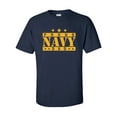 thumbnail image 1 of Proud Navy Dad Short Sleeve T-Shirt in Navy, 1 of 4
