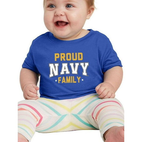 Proud Navy Family T-Shirt Infant -Navy Designs,  24 Months