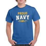 Proud Navy Family T-Shirt Men -Navy Designs, Male 3X-Large