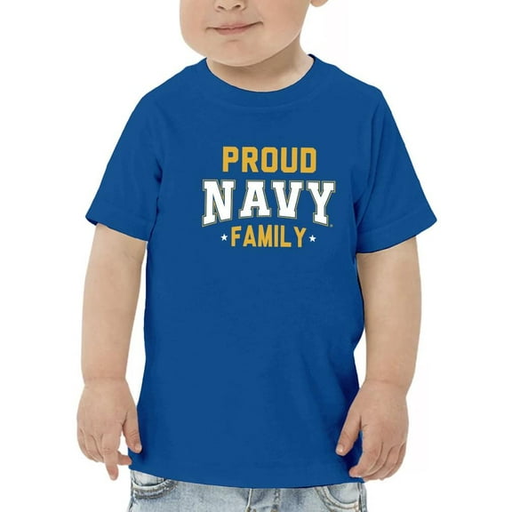Proud Navy Family T-Shirt Toddler -Navy Designs,  4 Toddler