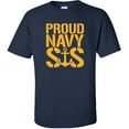thumbnail image 1 of Proud Navy Sister Short Sleeve T-Shirt in Navy, 1 of 4