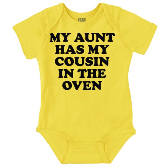 Proud Nephews Nieces Excepting Auntie Romper Boys or Girls Infant Baby Brisco Brands 18M