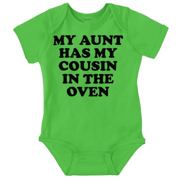 Proud Nephews Nieces Excepting Auntie Romper Boys or Girls Infant Baby Brisco Brands 24M
