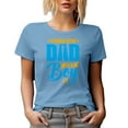 thumbnail image 1 of Proud New Dad, It's a Boy, Gender Reveal or Baby Shower Party, Baby Blue T-Shirt, Large, 1 of 5