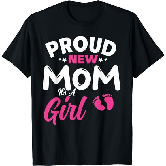 Proud New Mom Its a Boy Promoted to Mommy Gender Reveal T-Shirt