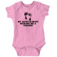 thumbnail image 1 of Proud Niece Nephew Excepting Auntie Romper Boys or Girls Infant Baby Brisco Brands 12M, 1 of 6