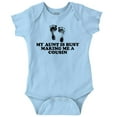 thumbnail image 1 of Proud Niece Nephew Excepting Auntie Romper Boys or Girls Infant Baby Brisco Brands 24M, 1 of 6