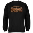 thumbnail image 1 of Proud No One Likes Chicago Black Adult Sweatshirt - Large, 1 of 1