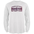 thumbnail image 1 of Proud No One Likes Houston White Adult Long Sleeve T-Shirt - Large, 1 of 1