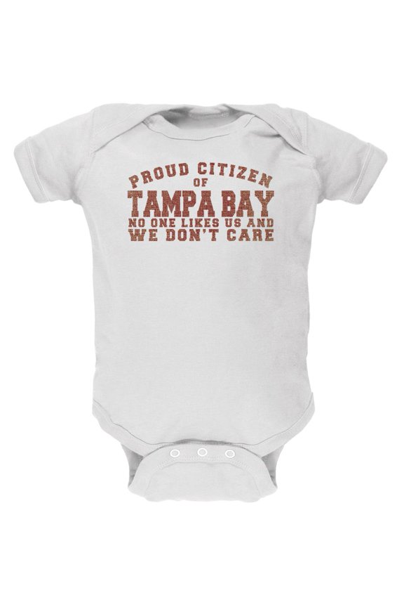Proud No One Likes Tampa Bay White Soft Baby One Piece - 18-24 months