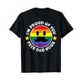 thumbnail image 1 of Proud Of You Free Dad Hugs Funny Gay Pride Ally LGBTQ Men Dad Unisex T-Shirt Cute Fathers Day Birthday Dad LGBT, 1 of 4