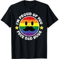 thumbnail image 1 of Proud Of You Free Dad Hugs Funny Gay Pride Ally LGBTQ Men T-Shirt, 1 of 5