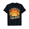 thumbnail image 1 of Proud Orange Tabby Cat Dad Sunset Graphic T-Shirt for Cat Lovers and Pet Enthusiasts, 1 of 5