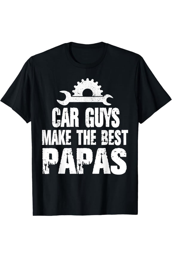 Proud Papa Car Guys Make The Best Brother Mechanic Crew T-Shirt
