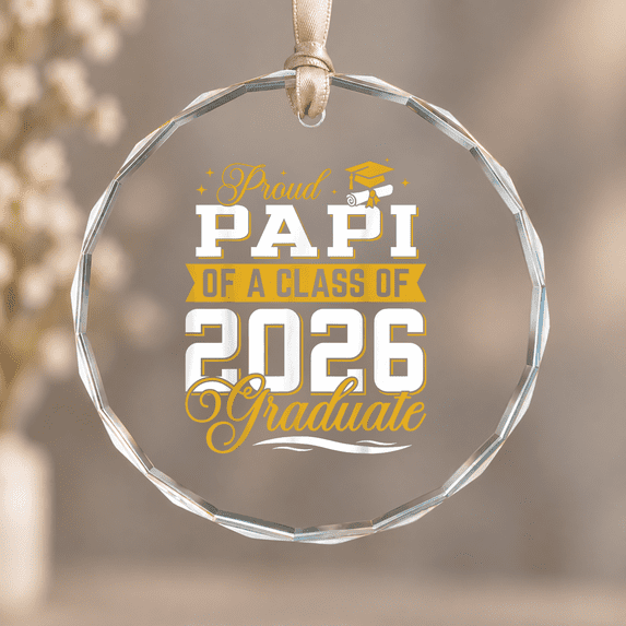 Proud Papi of a Class of Graduate Senior Graduation Christmas Ornament ...