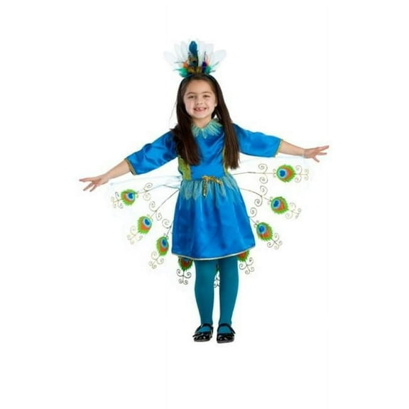 Proud Peacock Girls Costume, Large - Age 12 to 14