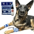 thumbnail image 1 of Proud Pet Patches A Better Dog Bandage for Wound Care, Cone Collar Alternative. Recovery Bandage for Dogs Leg. Cover & Help Licking of Hot Spots, Lick Granuloma, Stitches w/Hot Spot Spray (Medium), 1 of 8