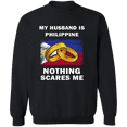 thumbnail image 1 of Proud Philippine Nothing Scares Me Funny Philippine Part Philippines Flag Souvenir Proud Crewneck Pullover Sweatshirt, 1 of 3