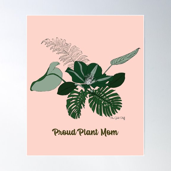 Proud Plant Mom Sunset Print Poster Wall Art, Modern Wall Decor For Living Room Bedroom, 12x18 UNFRAMED