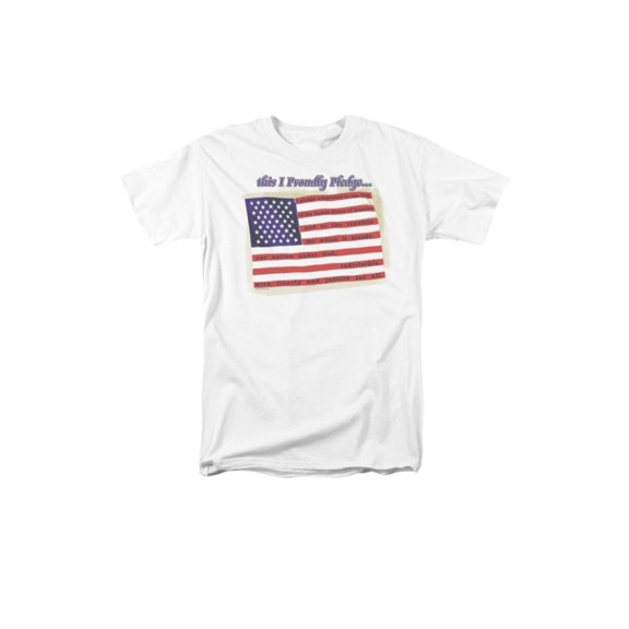 Proud Pledge of Allegiance Patriotic Adult T-Shirt