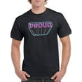 thumbnail image 1 of Proud Purple Banner T-Shirt Men -Smartprints Designs, Male 3X-Large, 1 of 4