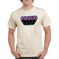 thumbnail image 1 of Proud Purple Banner T-Shirt Men -Smartprints Designs, Male 4X-Large, 1 of 4